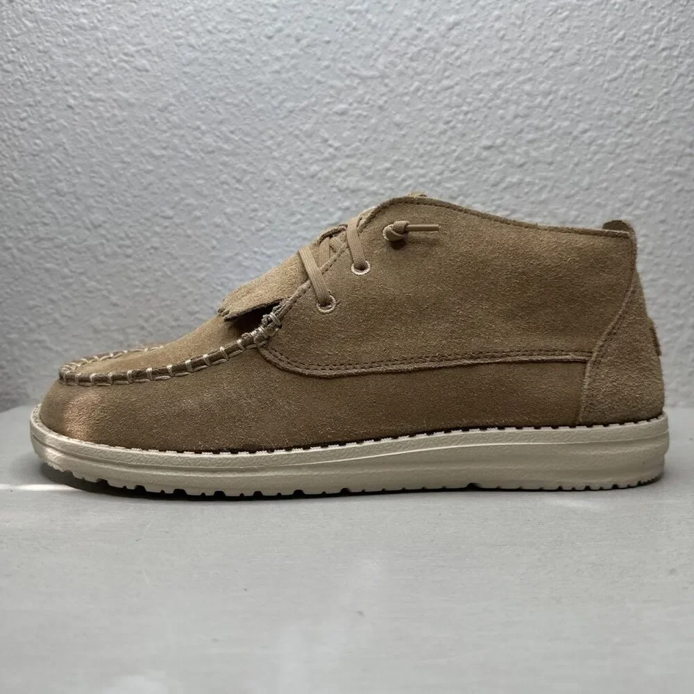Hey Dude Wendy Mid Elevated Chestnut Ankle Booties Women’s Size 12